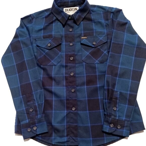 DIXXON Flannel Shirt Women's Limited Edition Snap-on Tools Plaid Blue SZ M - Picture 1 of 16